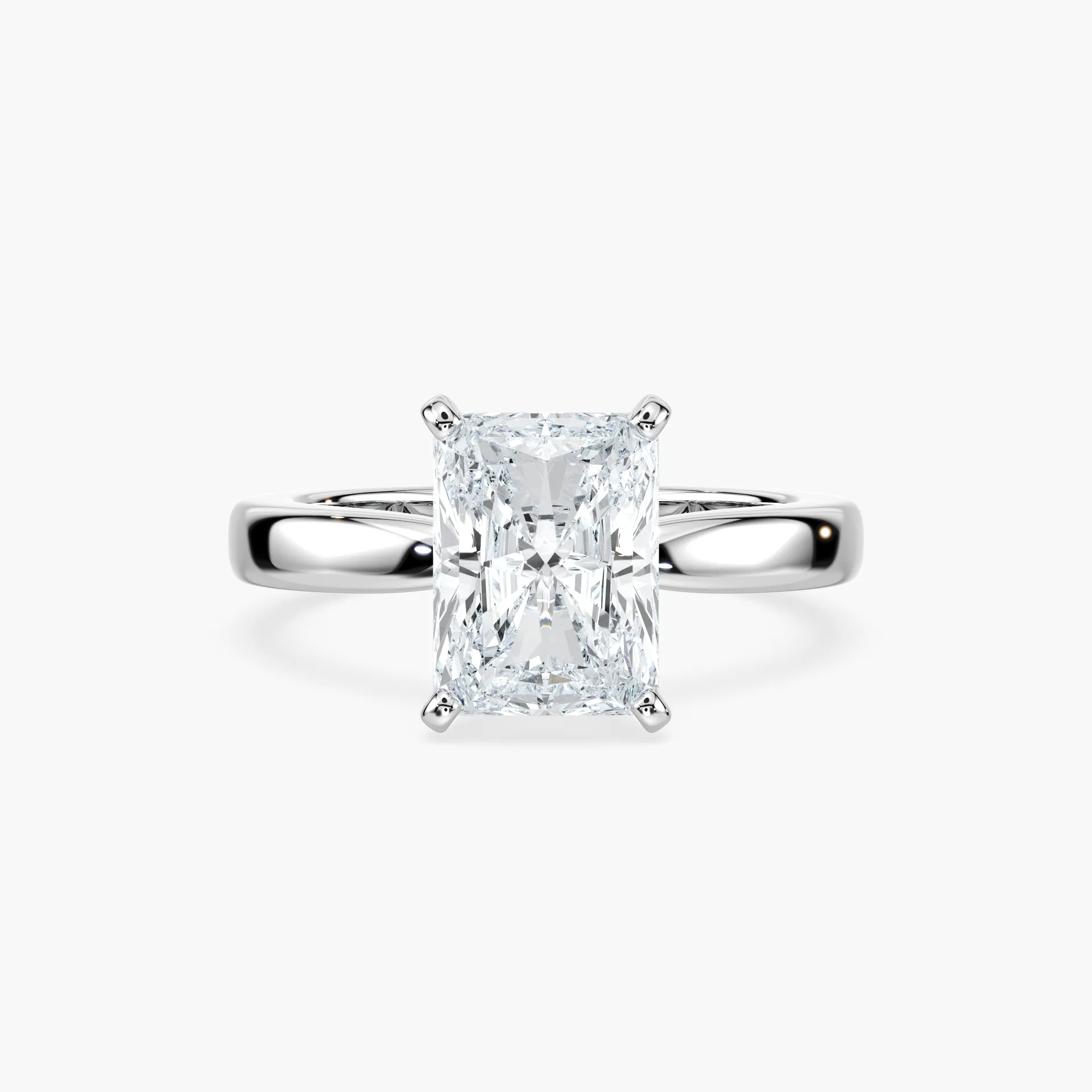 3 Carat Radiant Moonshine Solitaire Ring