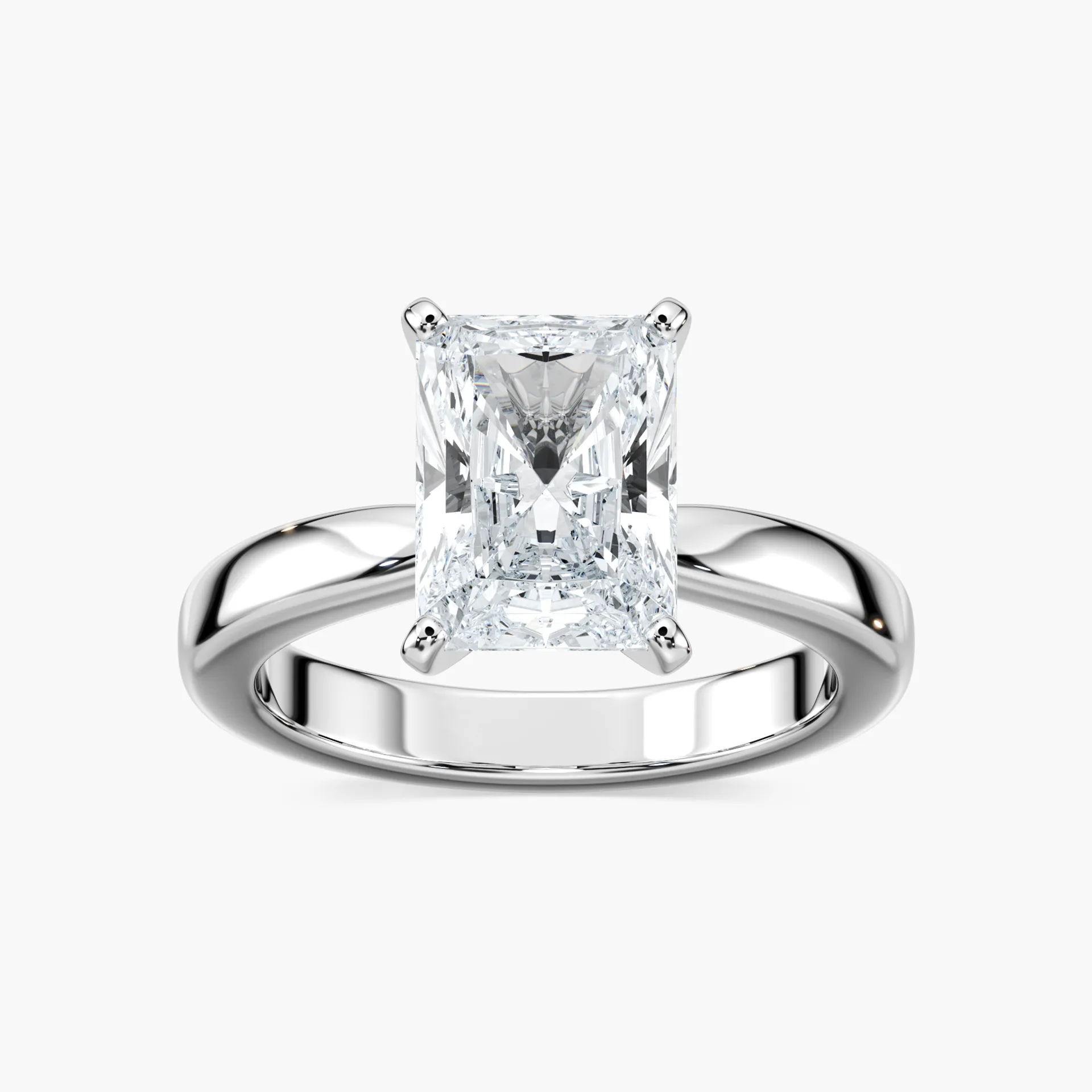 3 Carat Radiant Moonshine Solitaire Ring