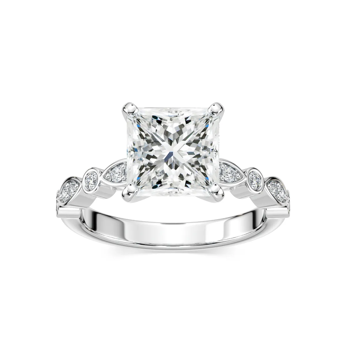 3 Carat Princess Diamond Precious Ring