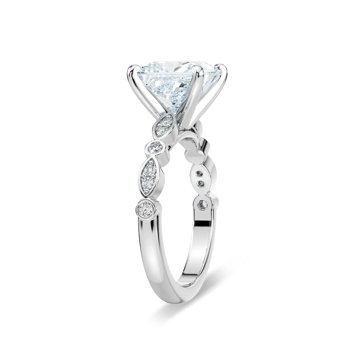 3 Carat Princess Diamond Precious Ring