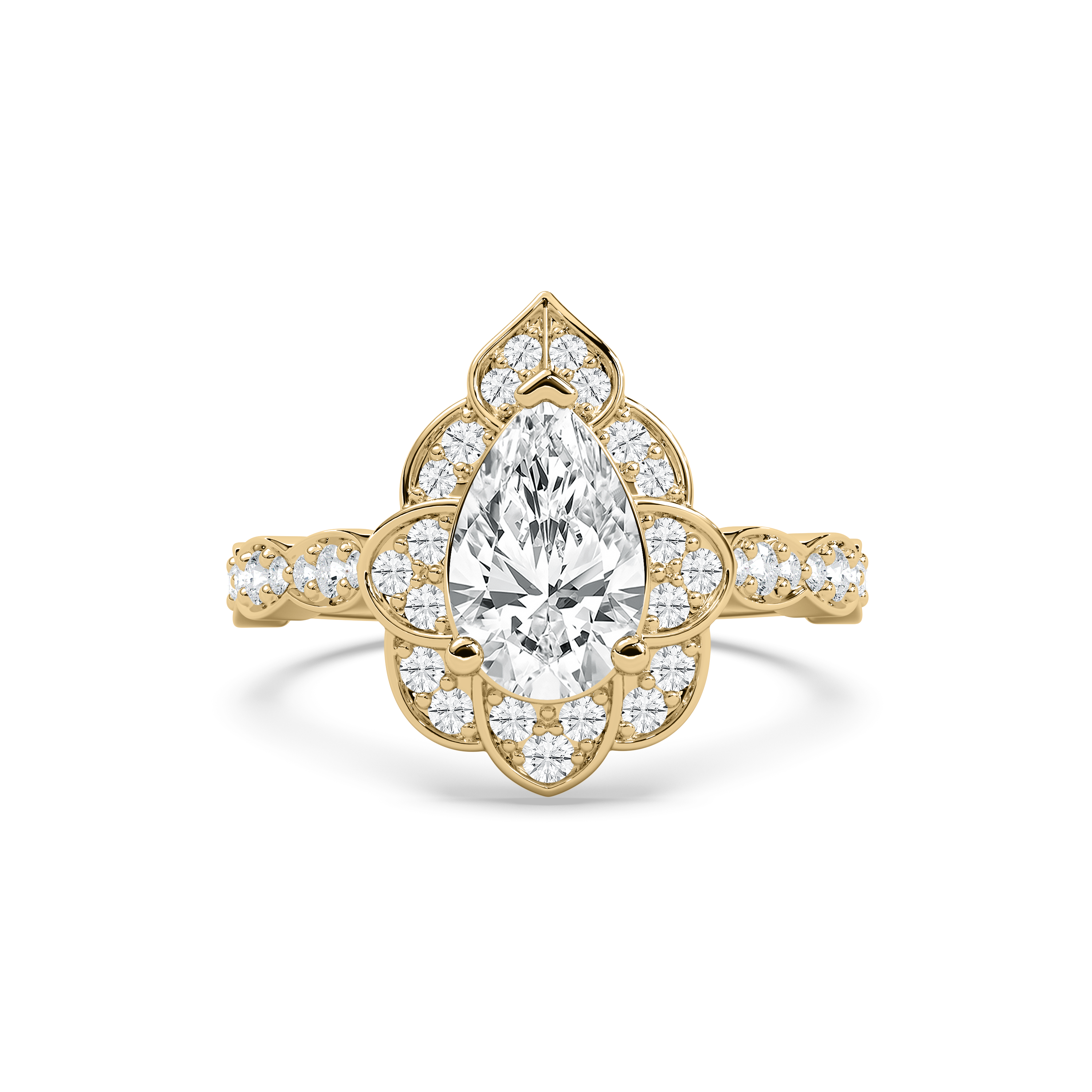 2 Carat Pear Diamond Maeve Fashion Ring