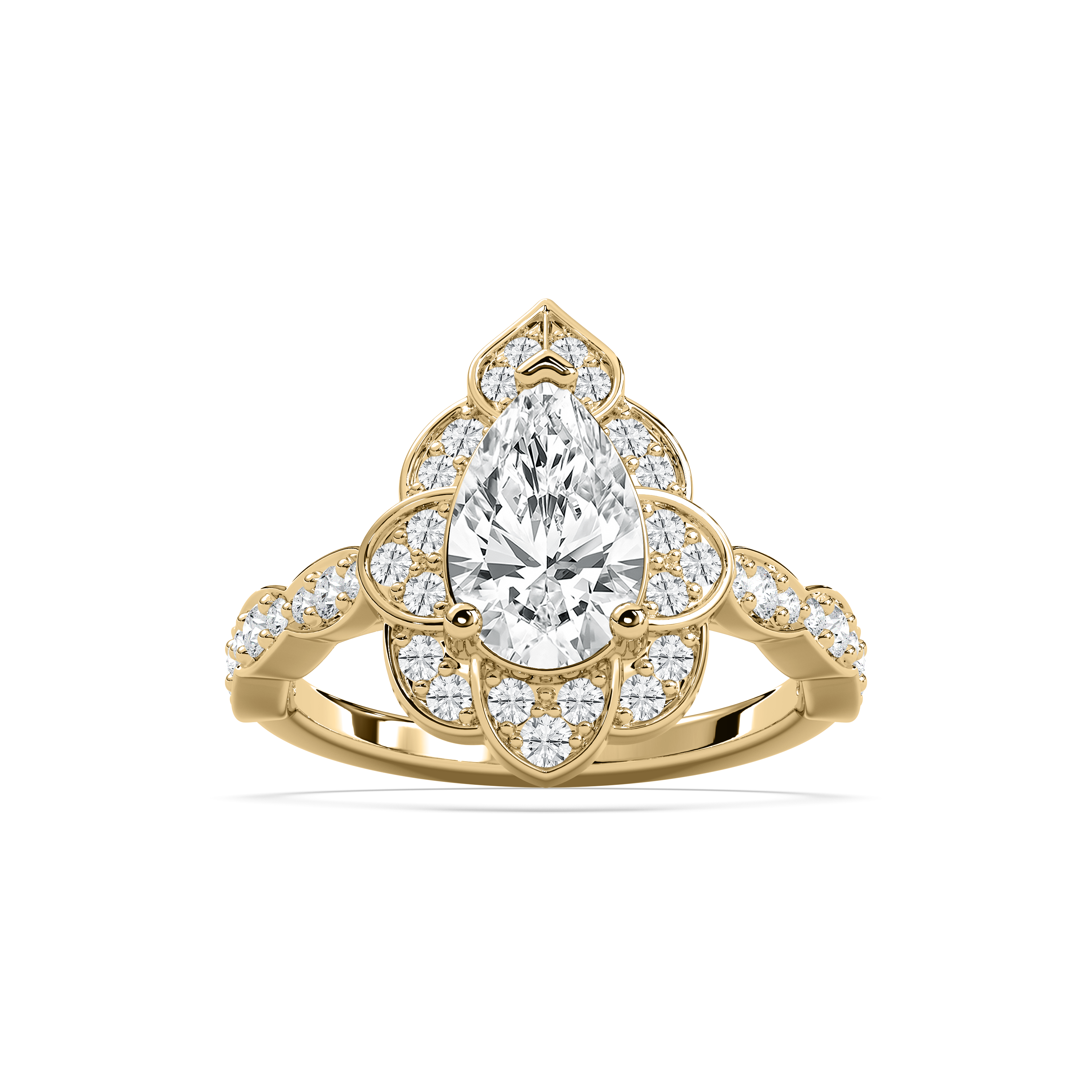 2 Carat Pear Diamond Maeve Fashion Ring