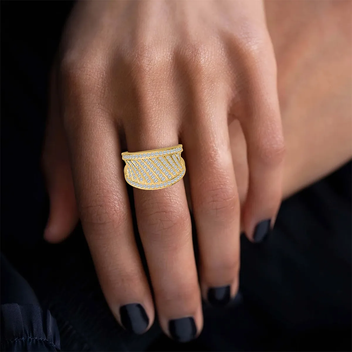Round Diamond Medieval Engagement Ring