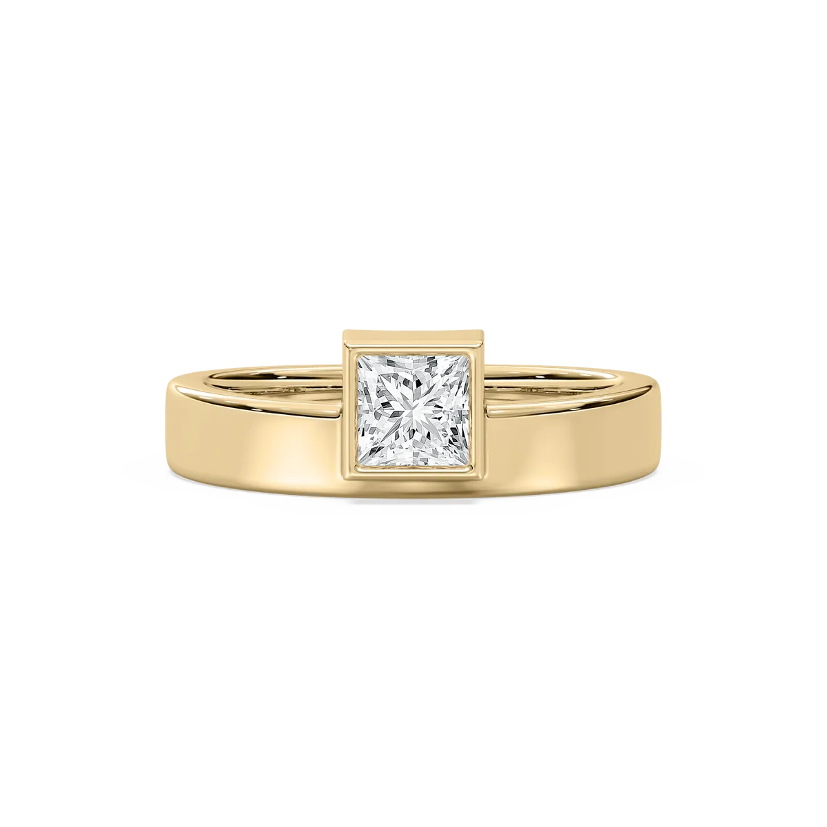 Princess Cut Lab-Grown Solitaire Engagement Ring