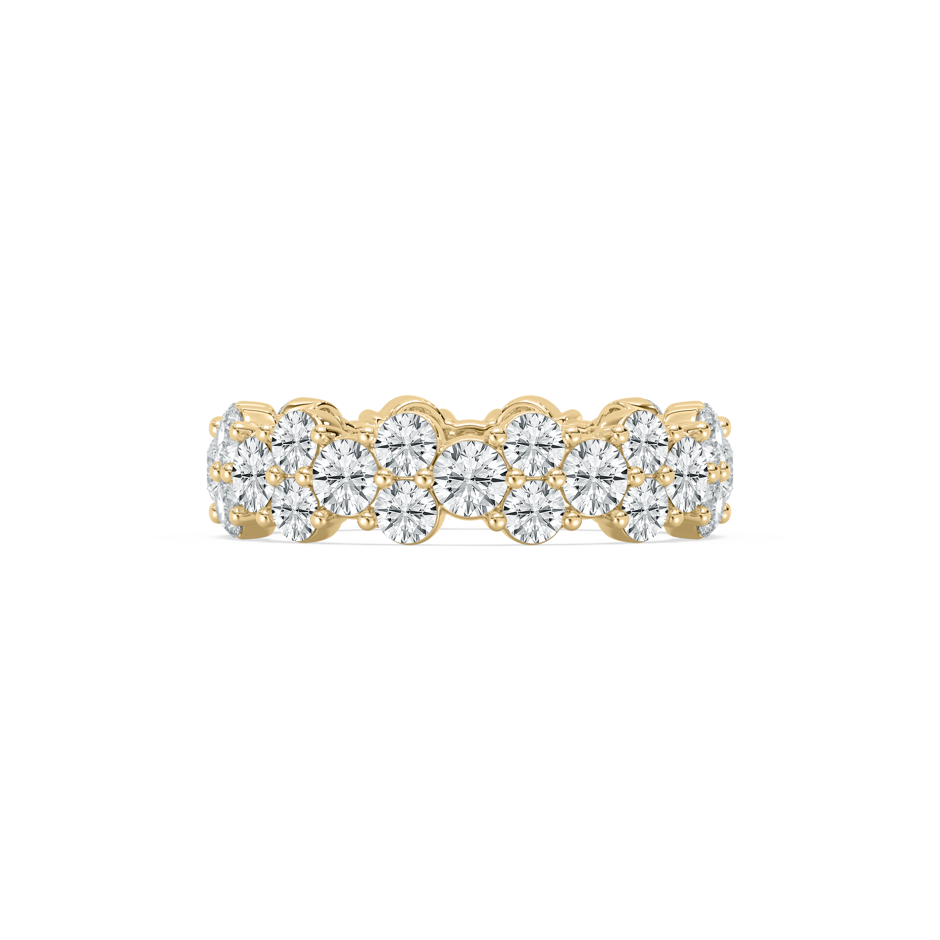 Round Diamond Treasured Full Eternity Band