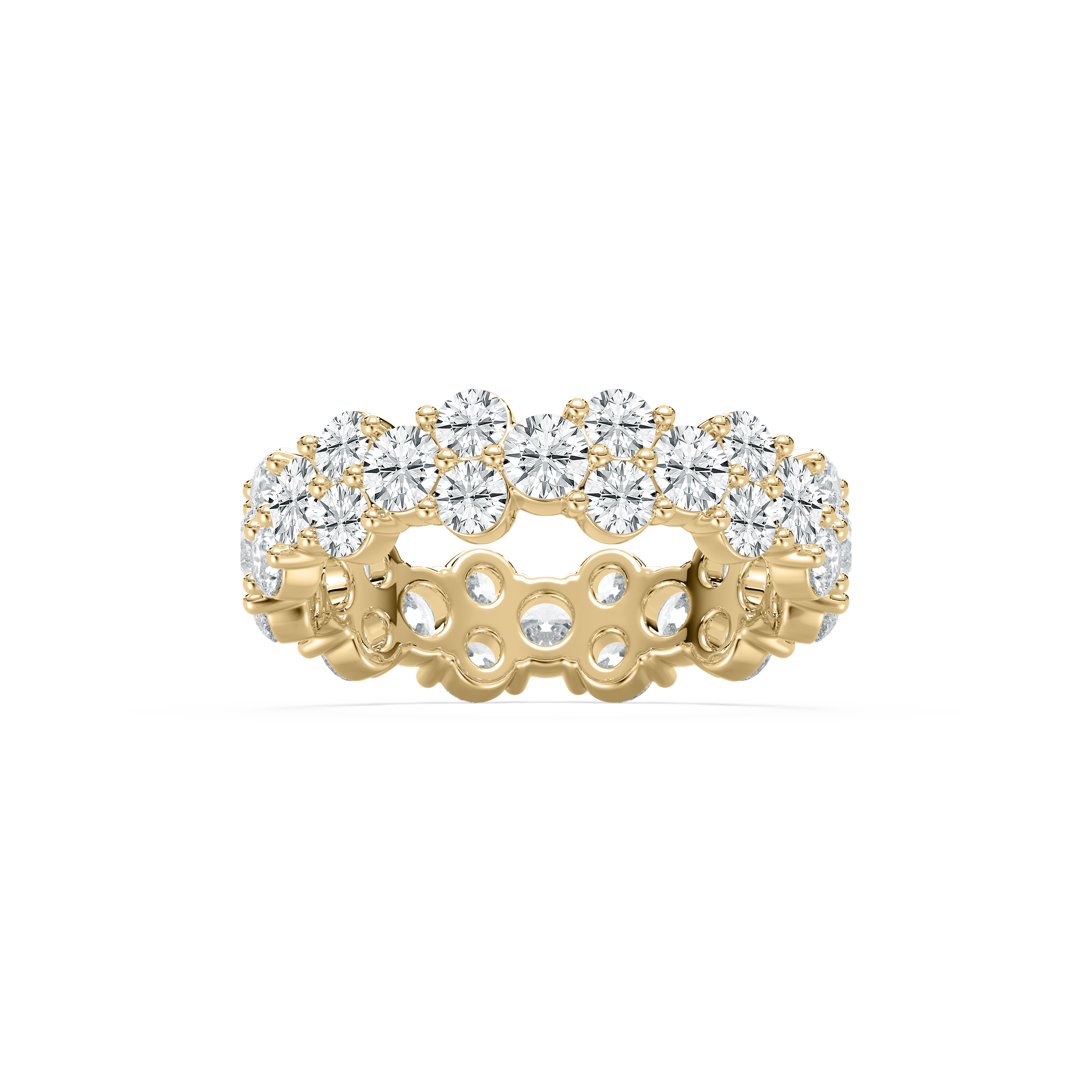 Round Diamond Treasured Full Eternity Band