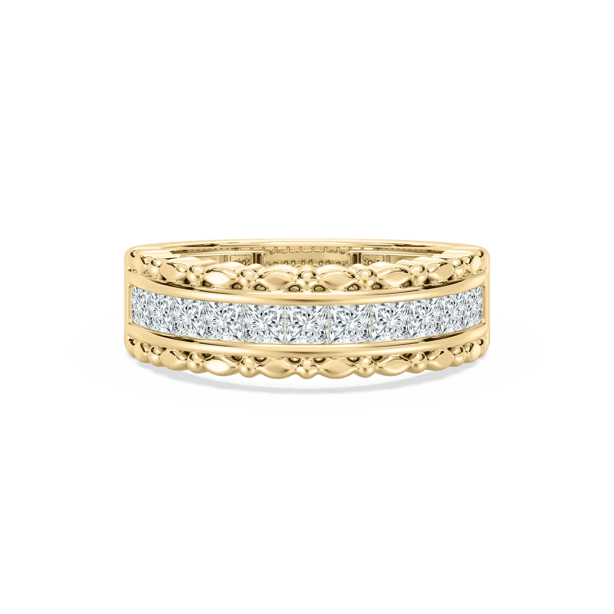 1 Carat Princess Diamond Clemence Fancy Eternity Band
